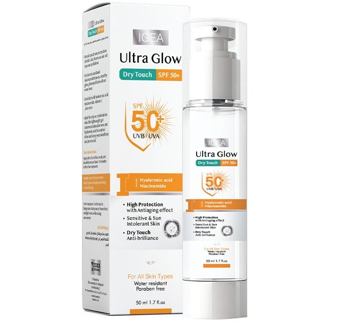 igea ألترا جلو دراي تاتش صن بلوك  SPF +50